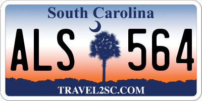 SC license plate ALS564