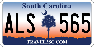 SC license plate ALS565