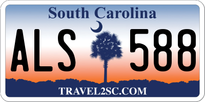 SC license plate ALS588