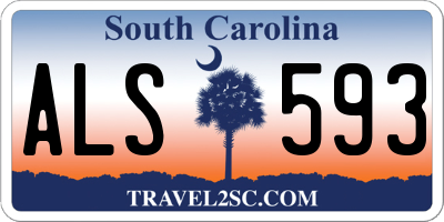 SC license plate ALS593