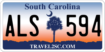 SC license plate ALS594