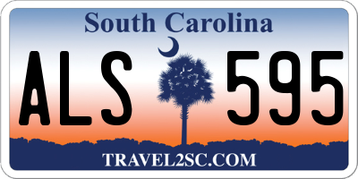 SC license plate ALS595