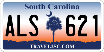 SC license plate ALS621