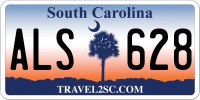 SC license plate ALS628