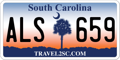 SC license plate ALS659