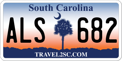 SC license plate ALS682