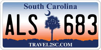 SC license plate ALS683