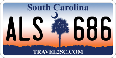 SC license plate ALS686