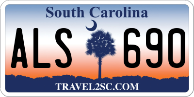 SC license plate ALS690
