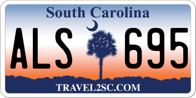 SC license plate ALS695