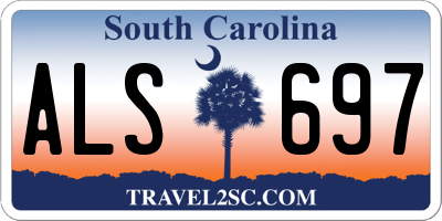 SC license plate ALS697