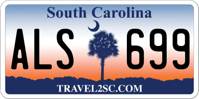 SC license plate ALS699