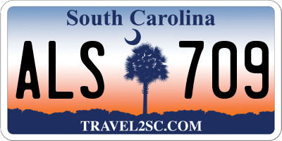 SC license plate ALS709