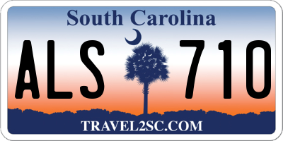 SC license plate ALS710