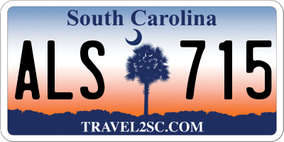 SC license plate ALS715