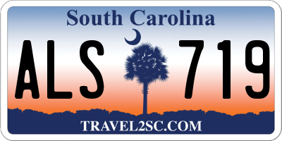 SC license plate ALS719