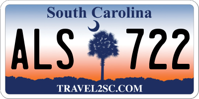 SC license plate ALS722