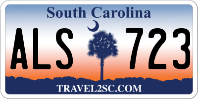 SC license plate ALS723