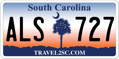 SC license plate ALS727