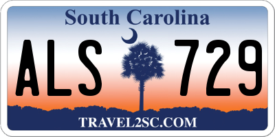 SC license plate ALS729