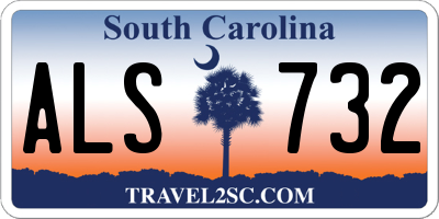 SC license plate ALS732