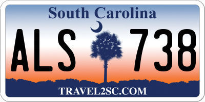 SC license plate ALS738