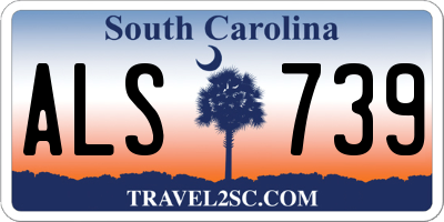 SC license plate ALS739