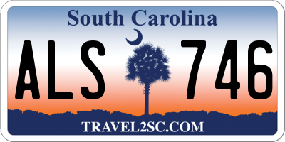 SC license plate ALS746