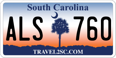 SC license plate ALS760