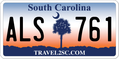 SC license plate ALS761