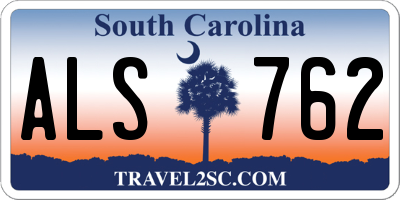 SC license plate ALS762