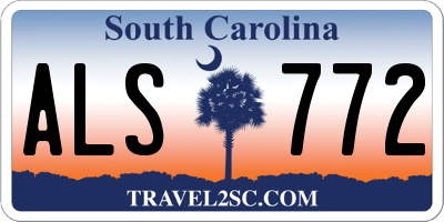 SC license plate ALS772