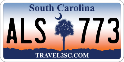 SC license plate ALS773