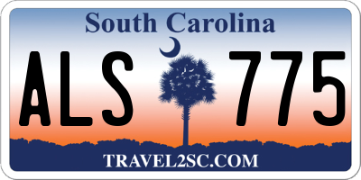 SC license plate ALS775