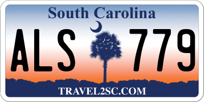 SC license plate ALS779