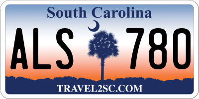 SC license plate ALS780