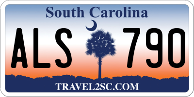SC license plate ALS790