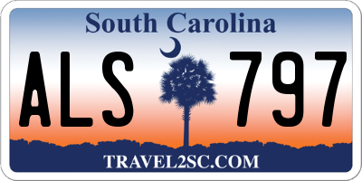 SC license plate ALS797