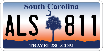 SC license plate ALS811