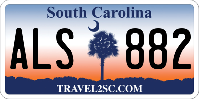 SC license plate ALS882