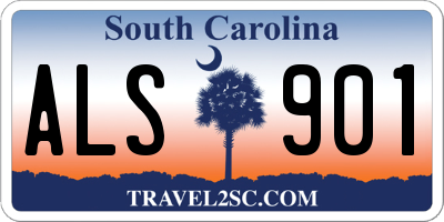 SC license plate ALS901