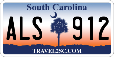 SC license plate ALS912