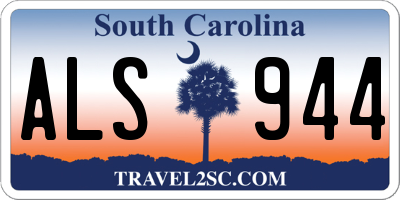 SC license plate ALS944