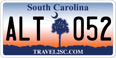 SC license plate ALT052