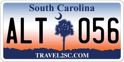 SC license plate ALT056