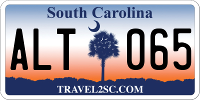 SC license plate ALT065