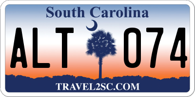 SC license plate ALT074