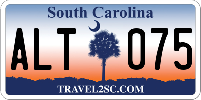 SC license plate ALT075