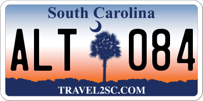 SC license plate ALT084