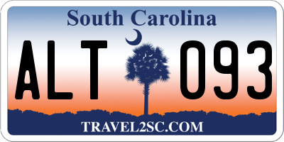 SC license plate ALT093